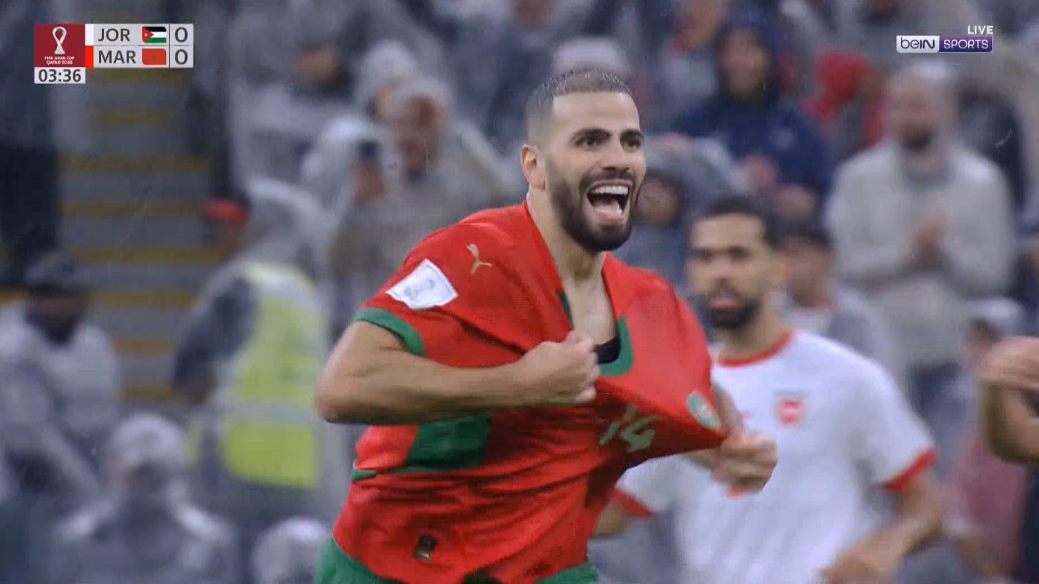 هدف أسامة طنان الخرافي في مرمى الأردن بنهائي كأس العرب