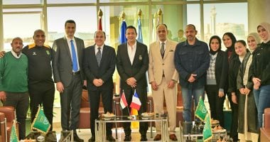الاتحاد السكندرى يستقبل وفدا فرنسيا رفيع المستوى فى النادى.. صور