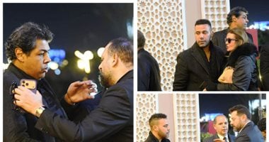 نجوم الفن فى عزاء إيمان إمام شقيقة الزعيم أرملة مصطفى متولى