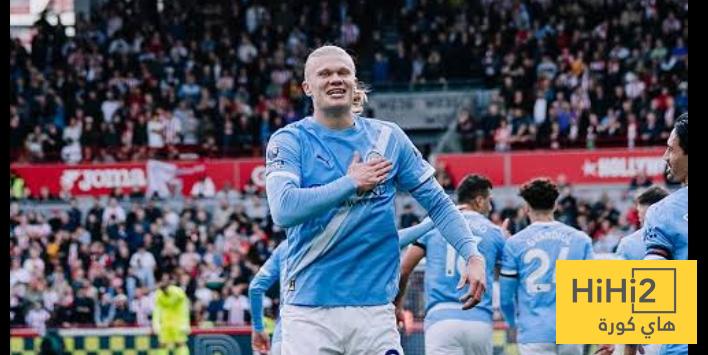 نتائج مانشستر سيتي و برينتفورد هذا الموسم