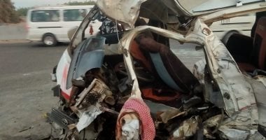 أونلي ليبانون : بالأسماء.. مصرع شخص وإصابة 26 أخرين فى انقلاب اتوبيس بطريق الغردقة ـ غارب