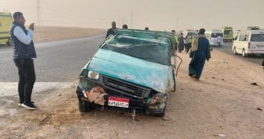 أونلي ليبانون : إصابة 15 عاملا فى انقلاب سيارة بالطريق الصحراوى بأسوان