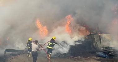 أونلي ليبانون : المعاينة: حريق مدينة نصر داخل مخزن أجهزة كهربائية قديمة وخردة.. بث مباشر