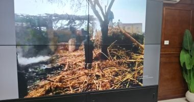 أونلي ليبانون : سكرتير عام قنا يتابع جهود السيطرة على حريق بعصارة قصب فى نجع حمادي