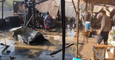 أونلي ليبانون : السيطرة على حريق فى سوق السنطة بالغربية