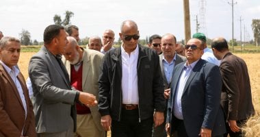 أونلي ليبانون : محافظ كفر الشيخ يطلق موسم حصاد القمح من قرية نصره.. صور