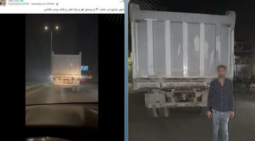 يقود برعونة.. ضبط سائق سيارة نقل عرض حياة المواطنين للخطر في البساتين