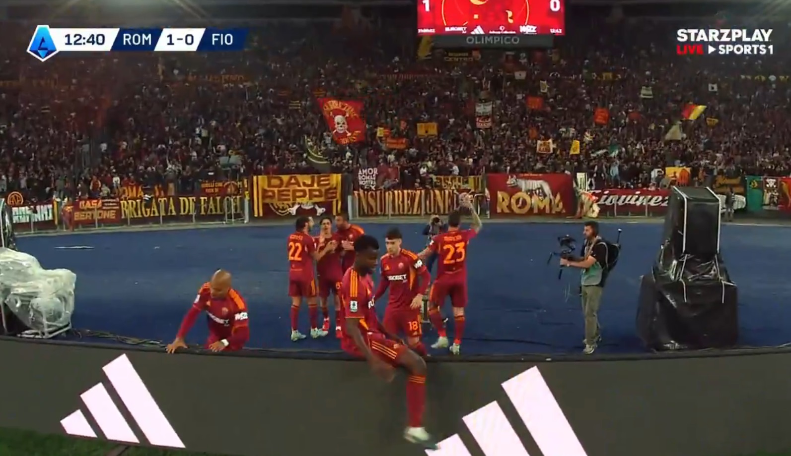 اهداف مباراة روما وفيورنتينا (4-0) الدوري الايطالي