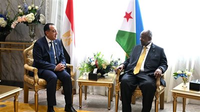 الرئيس الجيبوتي يستقبل الدكتور مصطفى مدبولي رئيس الوزراء