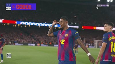 ريال مدريد.. راشفورد يسجل هدفًا عالميًا لـ برشلونة أمام ريال مدريد في الدوري الإسباني