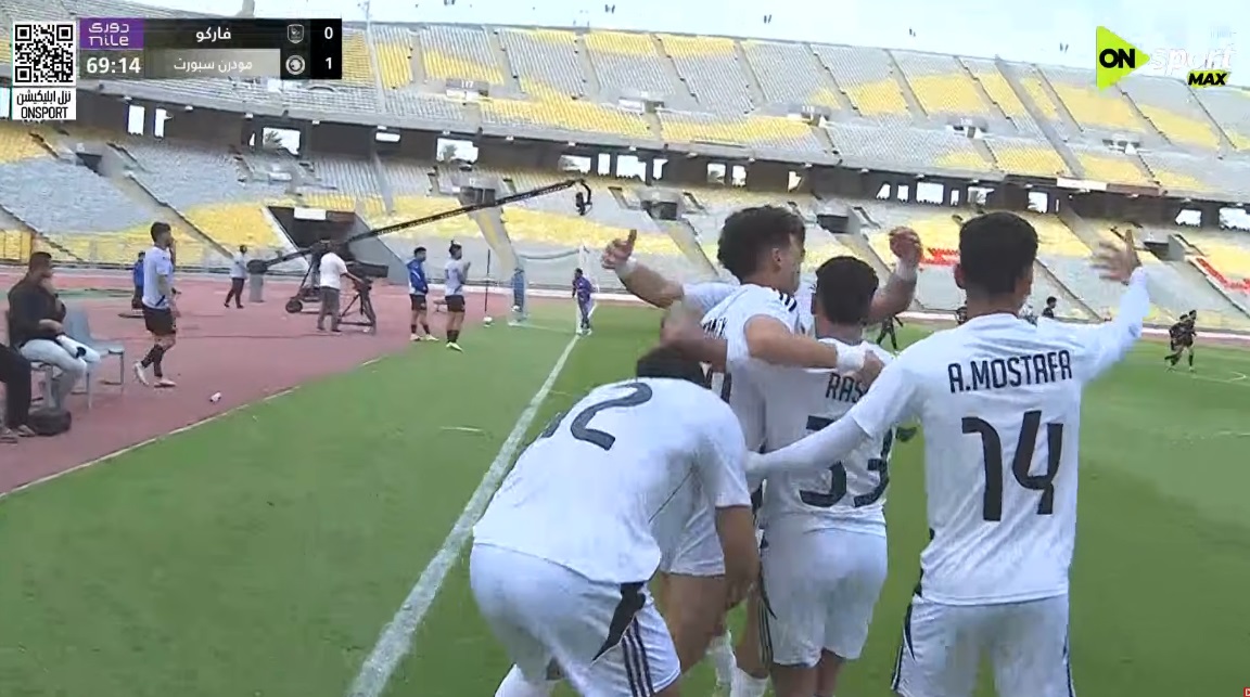 اهداف مباراة مودرن سبورت وفاركو في الدوري المصري