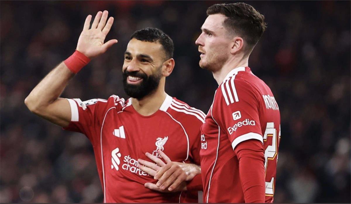 خطوة أولى من ليفربول لتكريم محمد صلاح وروبرتسون