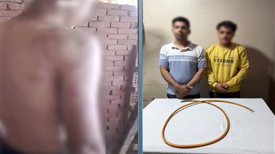 قيده وضربه بالخرطوم.. ضبط صاحب ورشة قيد عامل وتعدى عليه في الغربية