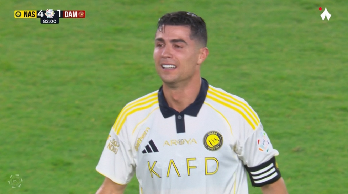 هدف كريستيانو رونالدو الثاني وبكائه في مرمي ضمك بالدوري السعودي