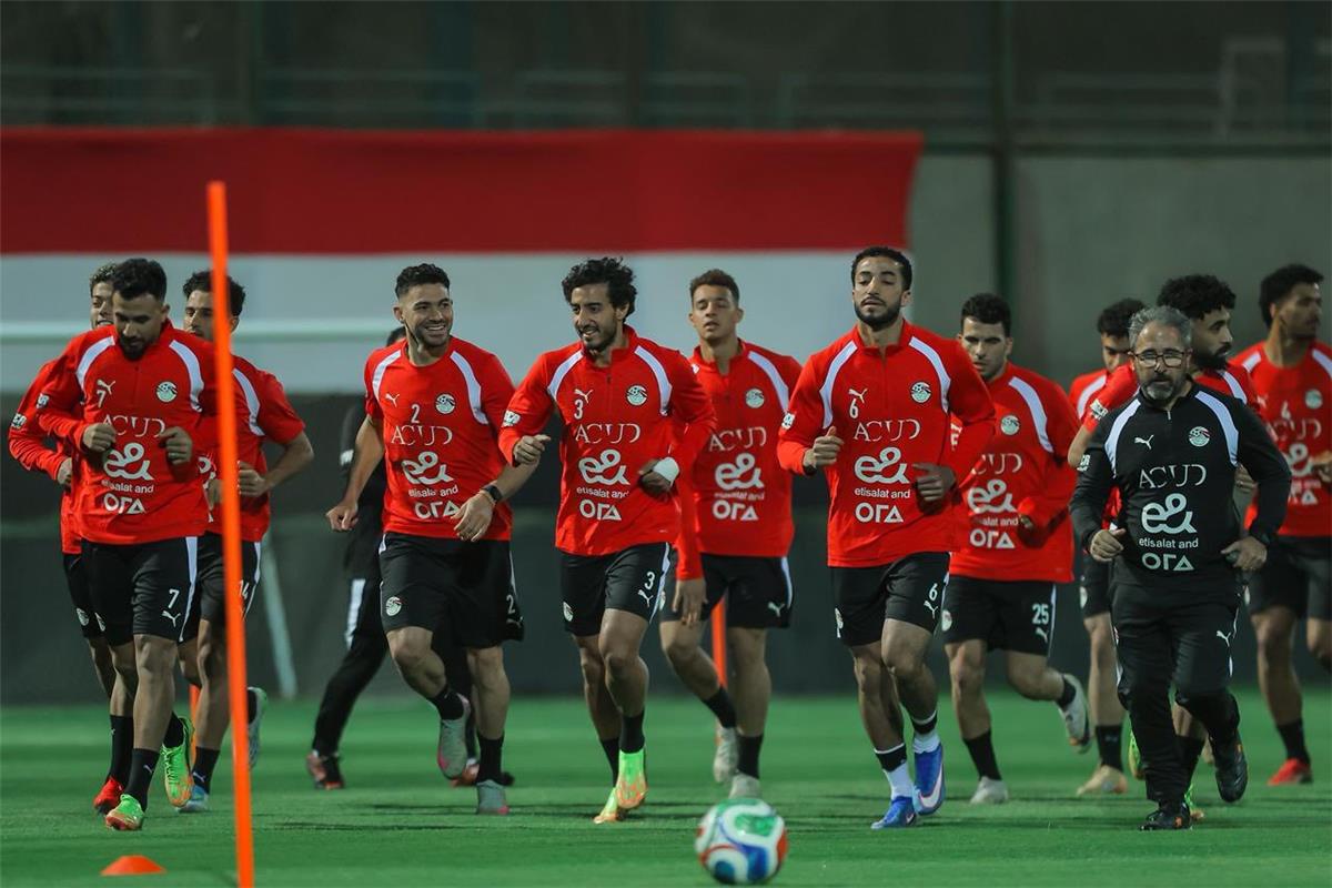 منتخب مصر يواصل استعداداته لمواجهة روسيا وديًا