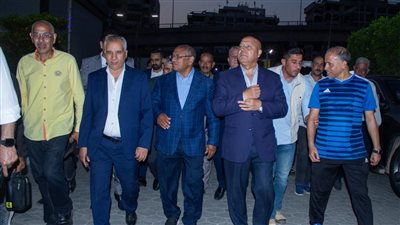 الفريق كامل الوزير يزور نادي السكة الحديد وسيد عيسى يستقبله