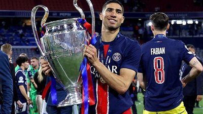 برصيد 3 كؤوس..المغربي أشرف حكيمي أكثر لاعب عربي يتوج بدوري أبطال أوربا