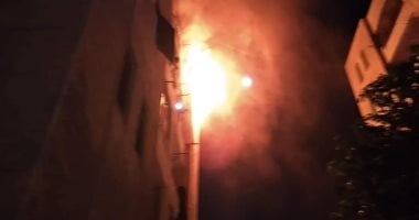 الاستماع لأقوال شهود عيان والمصابين لكشف سبب حريق عقار الكوم الأحمر بأوسيم