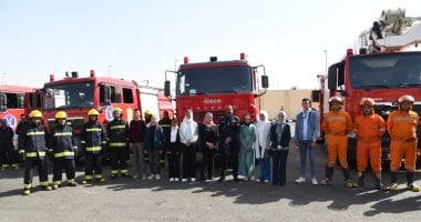المعاينة: حريق مخزن أخشاب المرج بسبب ماس كهربى داخل المبنى