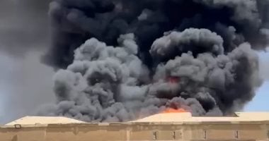 نشوب حريق فى شونة كتان بقرية شبرا ملس والحماية المدنية تحاوط النيران