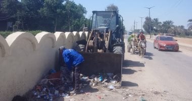 رئيس مركز العياط: رفع قرابة 245 طن قمامة وتنظيف الشوارع.. صور