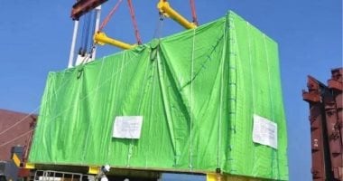 المحطات النووية: وصول مكثف التوربينة البخارية للوحدة الأولى بالضبعة من كوريا الجنوبية