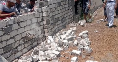 إزالة 5 حالات تعدٍ بناء مخالف على أراض زراعية جنوب بورسعيد