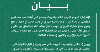 زد بيتمسك بحقه فى اللعب بالكونفيدرالية الأفريقية الموسم القادم