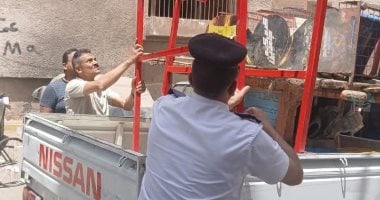 ضبط ومصادرة 250 مخالفة إشغالات فى حملة لشرطة المرافق بحى شرق سوهاج