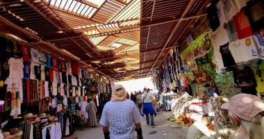 السياح من كل مكان يستمتعون فى معابد الأقصر رغم حرارة الطقس.. صور