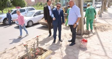 محافظ المنوفية يتفقد أعمال رفع كفاءة أعمدة الإنارة بطريق شبين الكوم – قويسنا