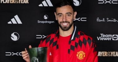 برونو لاعب الموسم فى مانشستر يونايتد للمرة الخامسة فى إنجاز تاريخي
