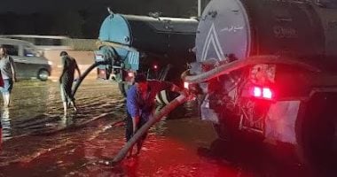 عودة حركة طريق بلبيس – العاشر لطبيعتها بعد رفع آثار كسر خط المياه الرئيسي