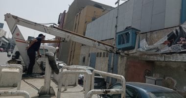 حى العجوزة يكثف حملاته لرفع الإشغالات وإزالة الإعلانات المخالفة