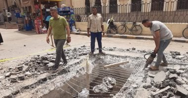 هبوط أرضى بمدينة منوف.. ورئيس المدينة يوضح