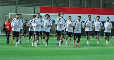 منتخب مصر يخوض تدريبه الثانى استعدادًا لكأس العالم.. صور