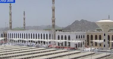 بث مباشر.. خطبة عرفة وصلاة الظهر والعصر جمعا وقصرا من مسجد نمرة