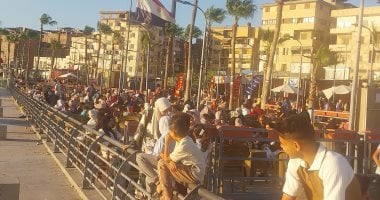 بـ3 جنيه فقط.. حديقة بنت الشاطئ بدمياط وجهة الأسر فى ثالث أيام العيد
