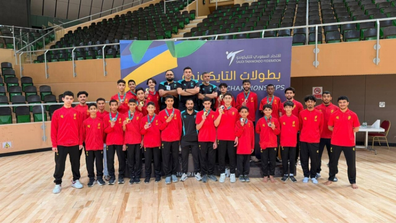 القادسية يحصد 15 ميدالية بينها 8 ذهبيات في كأس السوبر للتايكوندو