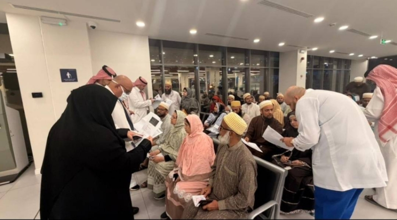 منفذ الرقعي يستقبل أولى طلائع حجاج بيت الله الحرام