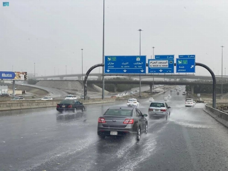 “الأرصاد”: أمطار خفيفة على العاصمة المقدسة