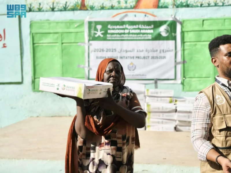 “سلمان للإغاثة” يوزّع 1,200 كرتون تمر في محلية قيسان بالسودان