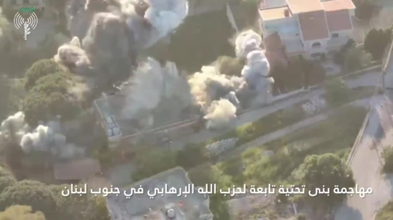 الجيش الإسرائيلي يشن هجوما واسعا على بنى تحتية لحزب الله في لبنان