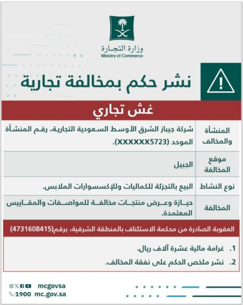 “التجارة” تُشهِّر بمنشأة عرضت للبيع ألعاب أطفال مخالفة للمواصفات والمقاييس