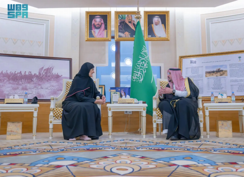 أمير منطقة القصيم يستقبل الأميرة هيفاء بنت فيصل
