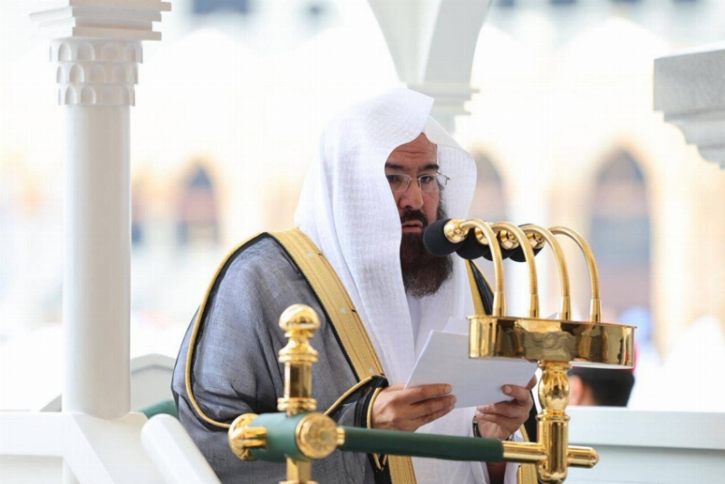 معالي الشيخ الأستاذ الدكتور عبدالرحمن السديس يوجّه كلمةً لحجاجِ بيتِ اللهِ الحرام بمناسبةِ عشرِ ذي الحجة: اغتنموا شرفَ الزمانِ والمكان، وحقّقوا مقاصدَ الحج، والتزموا بالأنظمةِ والتعليمات
