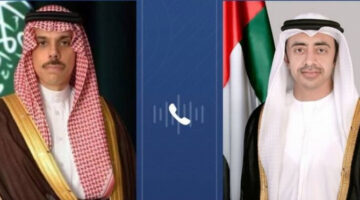 وزير الخارجية يتلقى اتصالًا هاتفيًا من نظيره الإماراتي