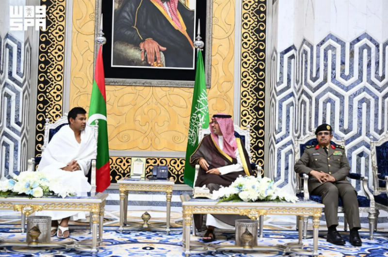 نائب رئيس جمهورية المالديف يصل إلى جدة
