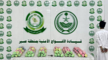 الأفواج الأمنية تقبض على مواطن لترويجه (20) كيلو جرامًا من القات المخدر