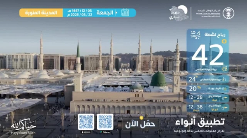 أجواء مستقرة على الطرق المؤدية من المدينة المنورة إلى مكة المكرمة والمشاعر المقدسة